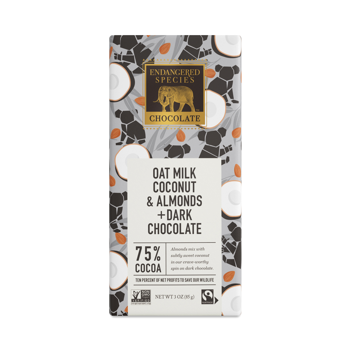 Endangered Species Oat Milk Dark Chocolate, Coconut & Almond