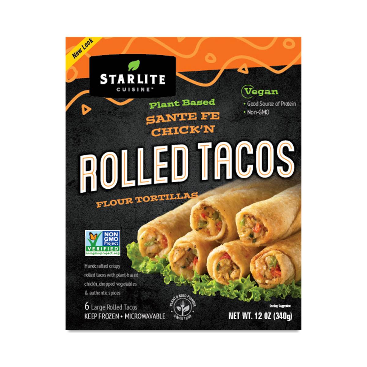 Vegan Rolled Tacos, Santa Fe Style