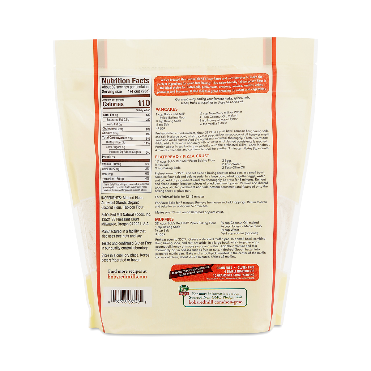 bob's red mill grain free paleo baking flour