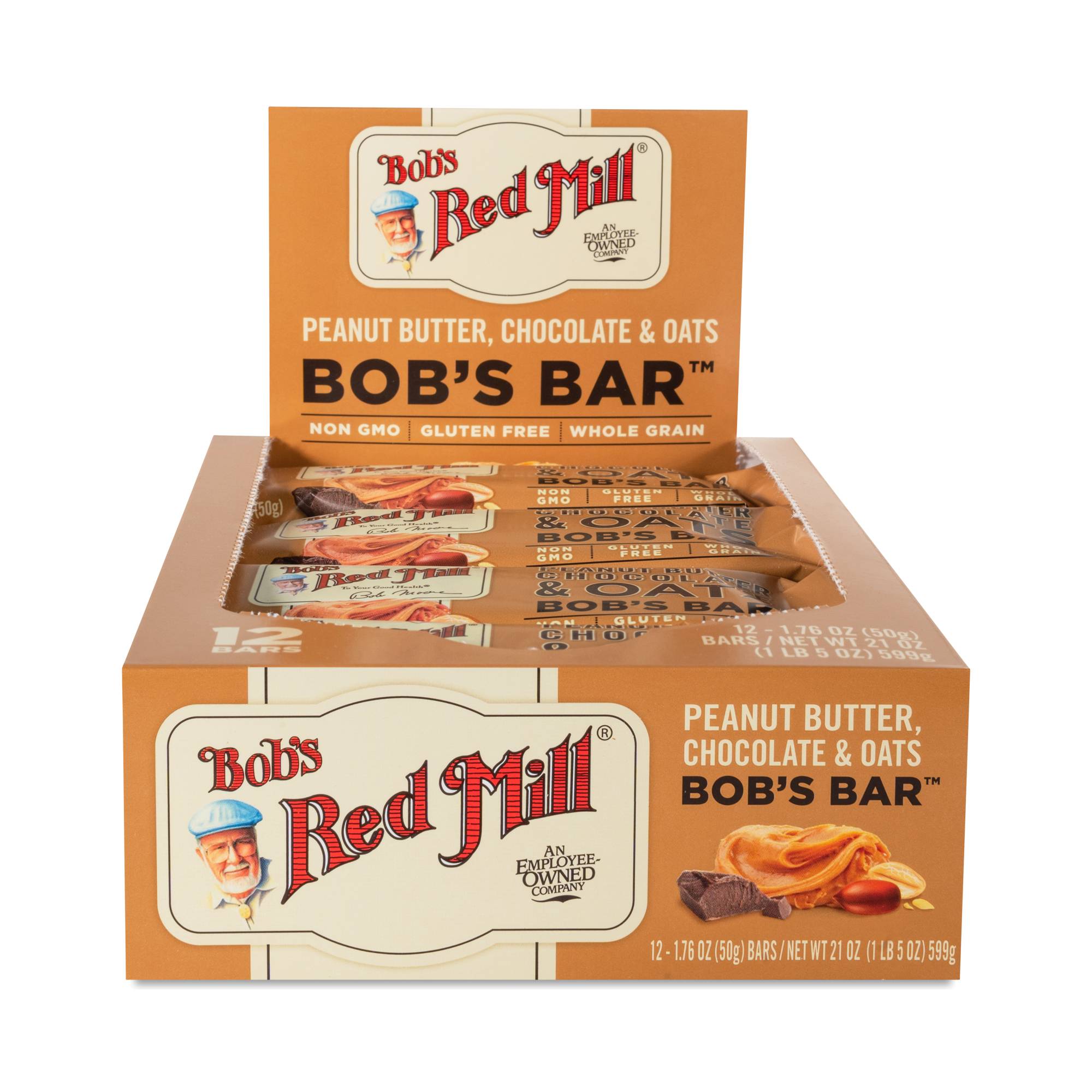 Peanut Butter Chocolate & Oats Bars