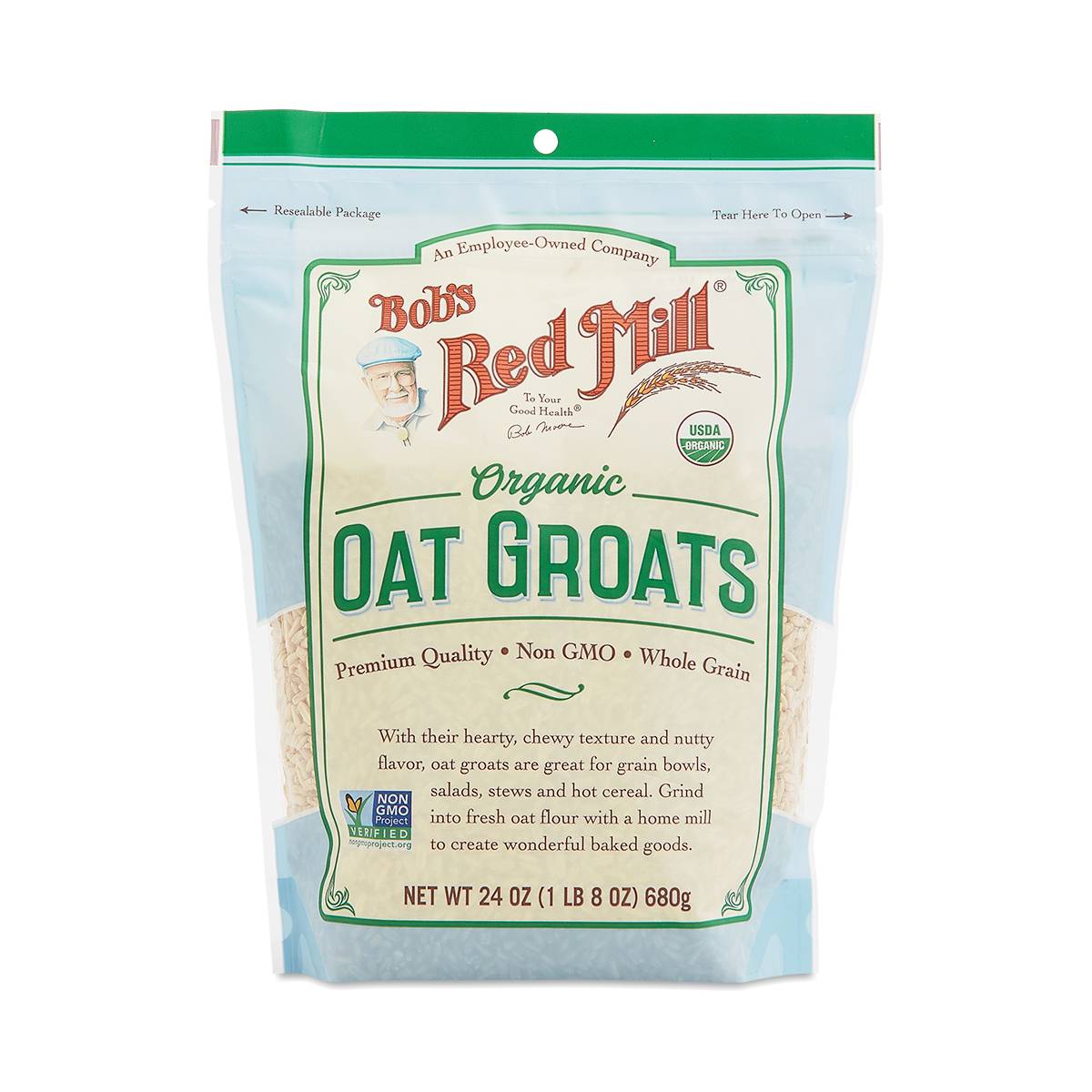 Organic Whole Grain Oat Groats by Bob's Red Mill Thrive Market