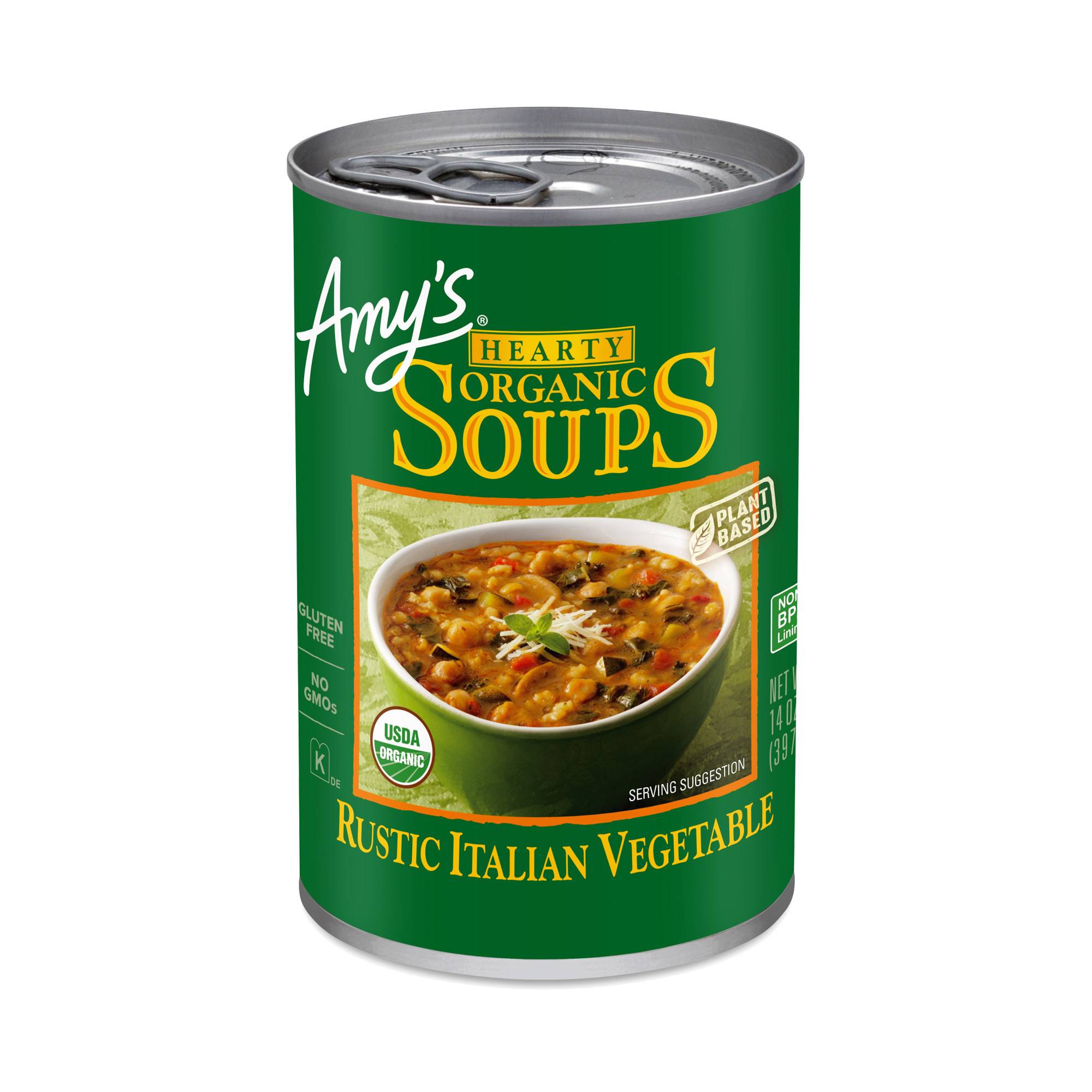 Organic Hearty Rustic Italian Vegetable Soup