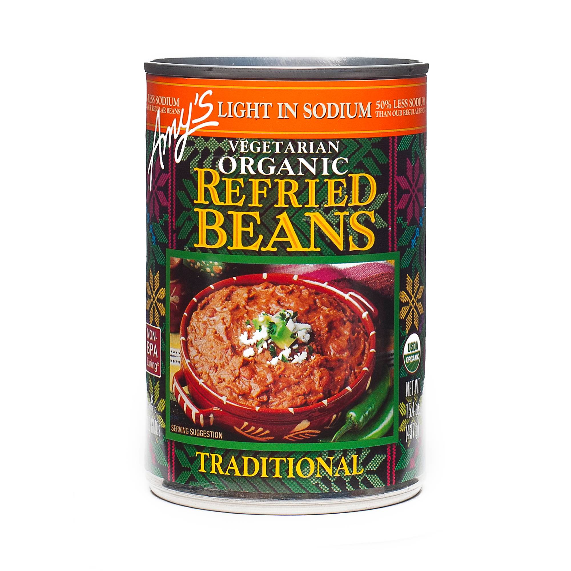 Amy's Organic Traditional Refried Beans, Low Sodium Thrive Market