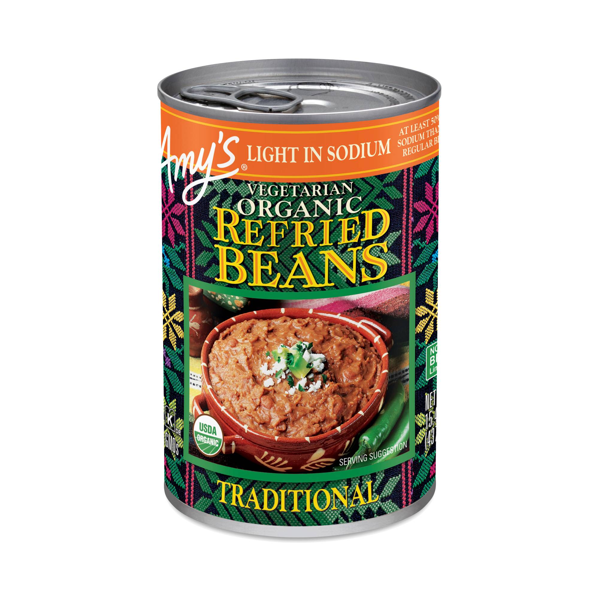 Traditional Refried Beans, Light in Sodium