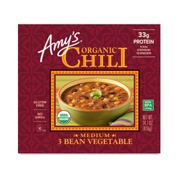 Organic 3 Bean Vegetable Medium Chili
