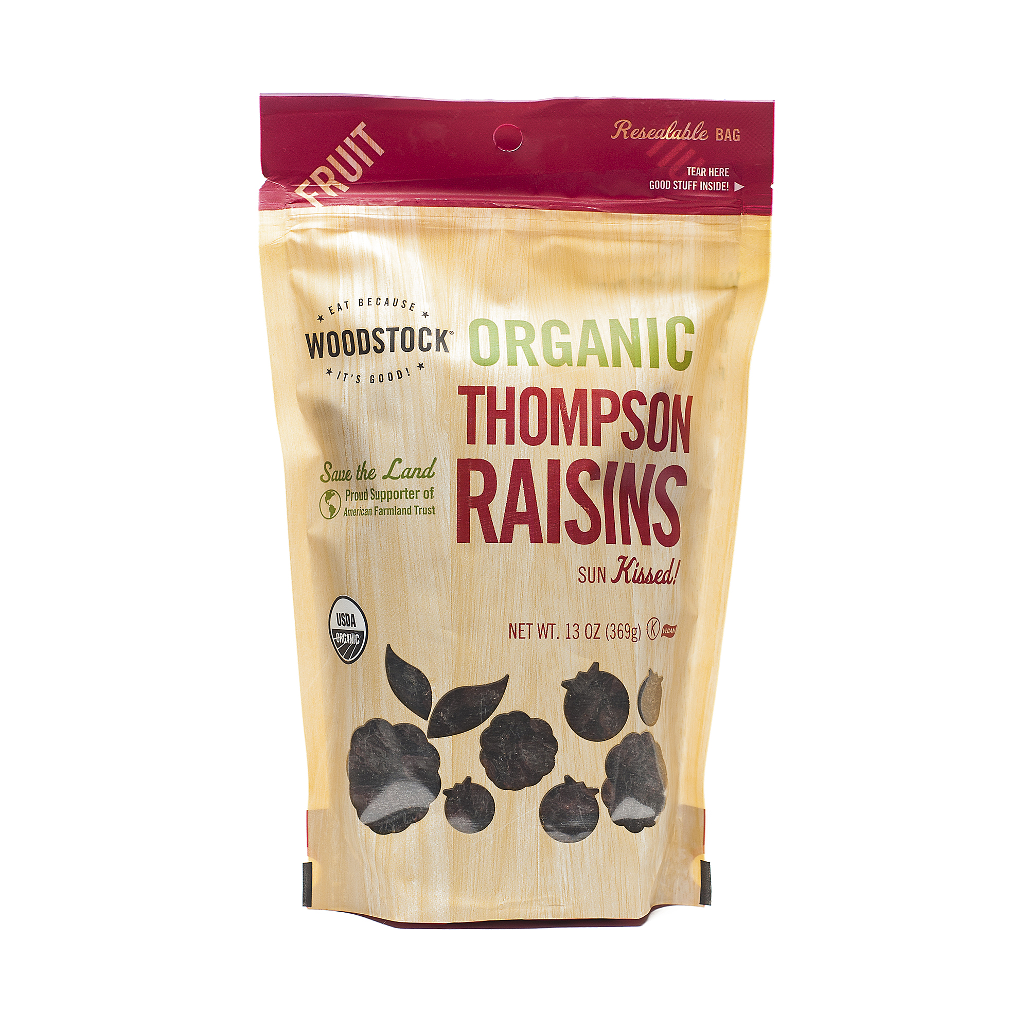 13 oz Organic Thompson Raisins by Woodstock Thrive Market