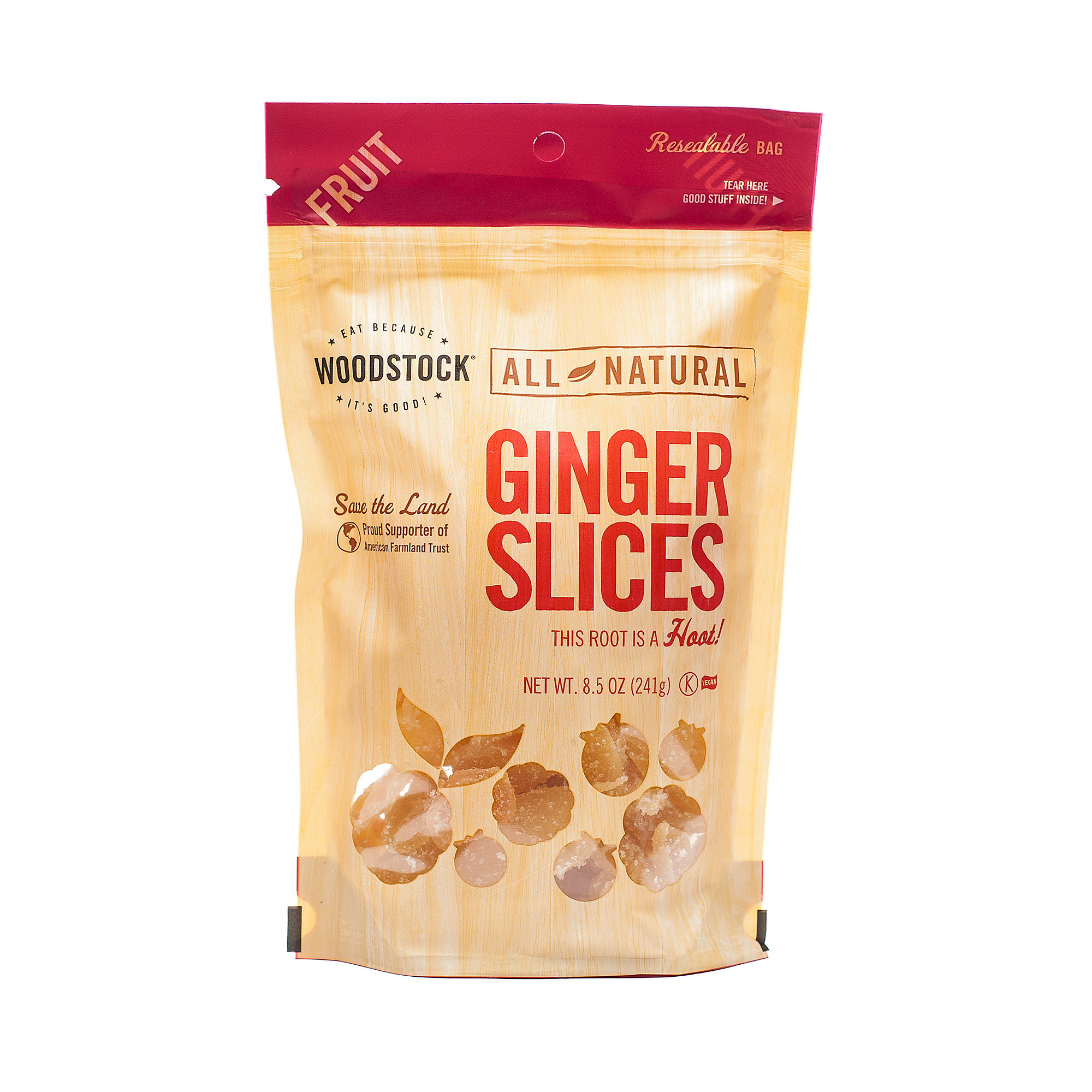 8.5 oz AllNatural Ginger Slices by Woodstock Thrive Market