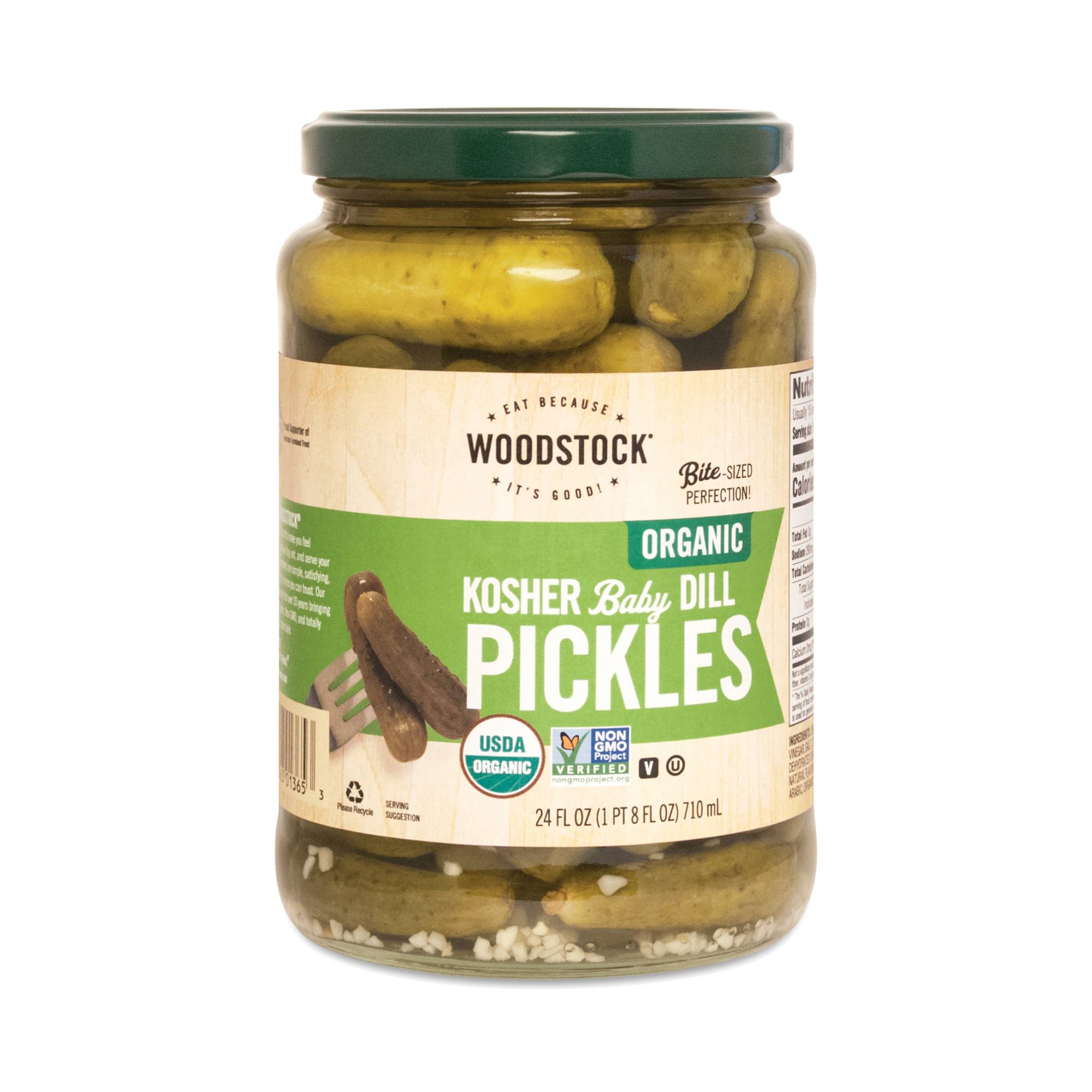 Organic Kosher Baby Dill Pickles