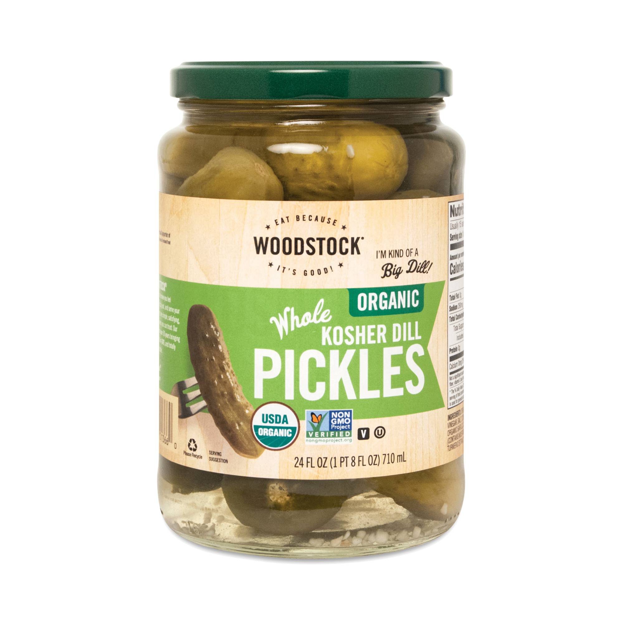 Organic Kosher Whole Dill Pickles