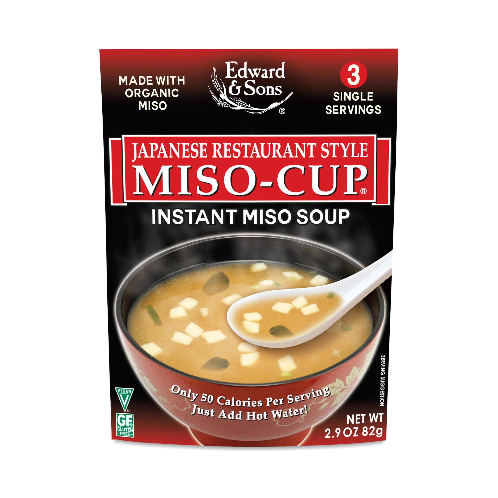 Miso-Cup Japanese Restaurant Style Miso Soup - 3 Single Serving Packets 6 thumbnail image