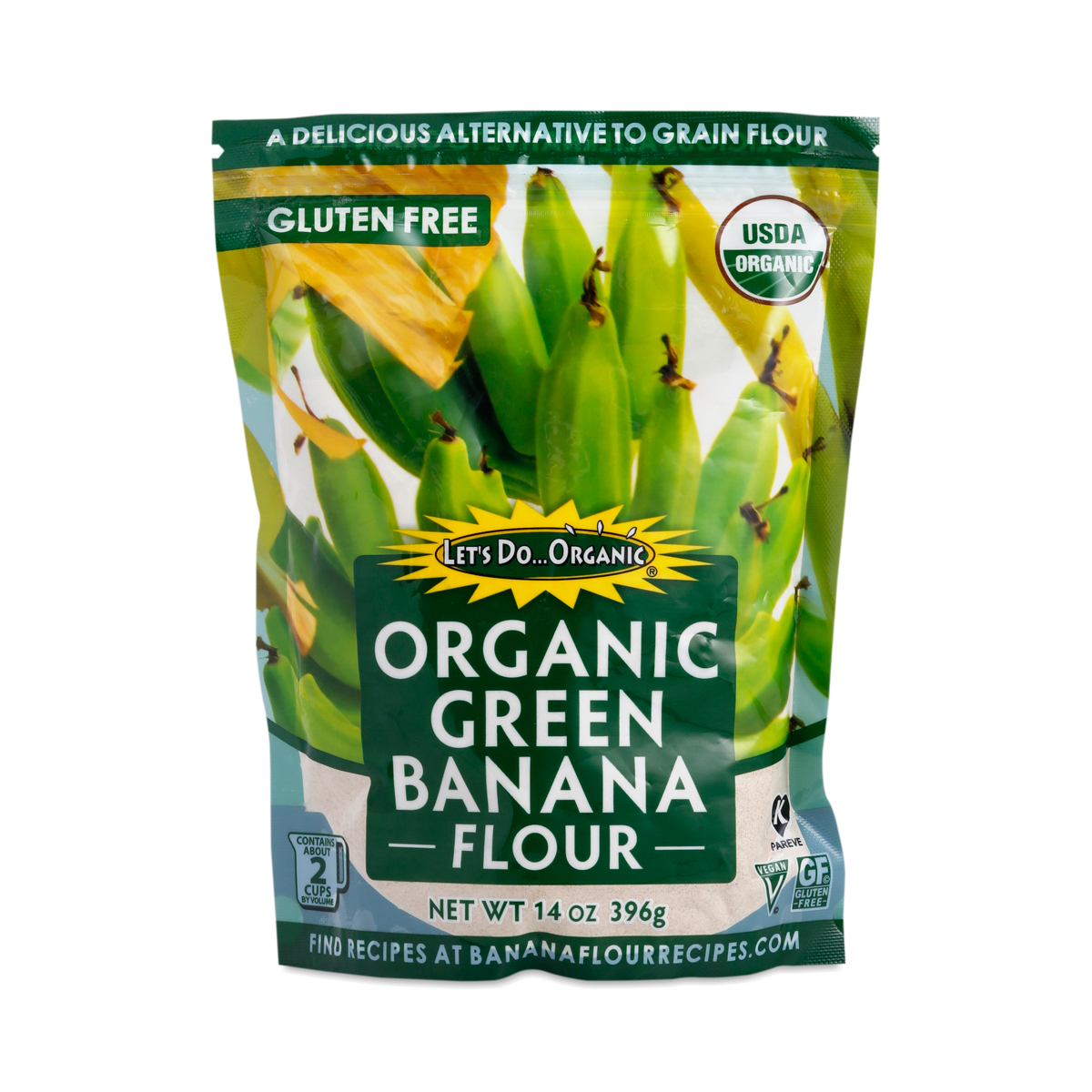 Lets Do Organic Flour, Organic, Green Banana Flour - 14 oz