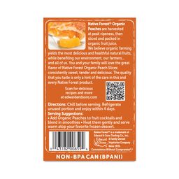 Organic Yellow Cling Peach Slices