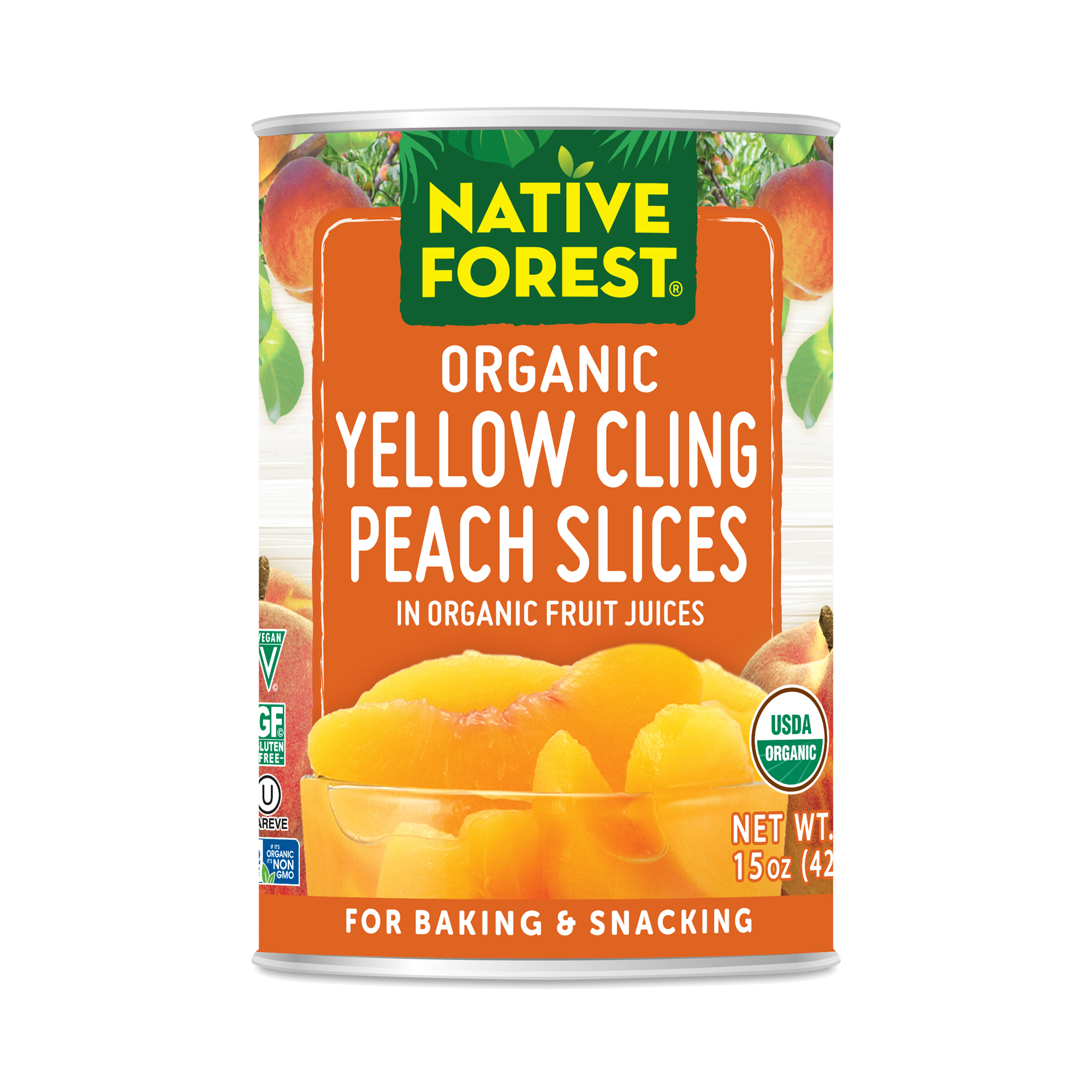 Native Forest Organic Yellow Cling Peach Slices | Thrive Market