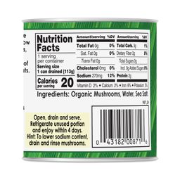 Organic Mushrooms, Pieces & Stems