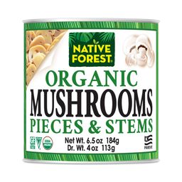 Organic Mushrooms, Pieces & Stems
