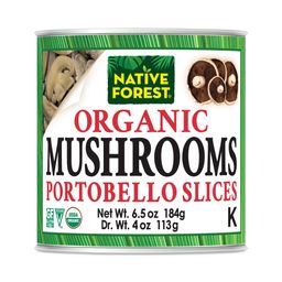 Organic Portobello Mushrooms Slices