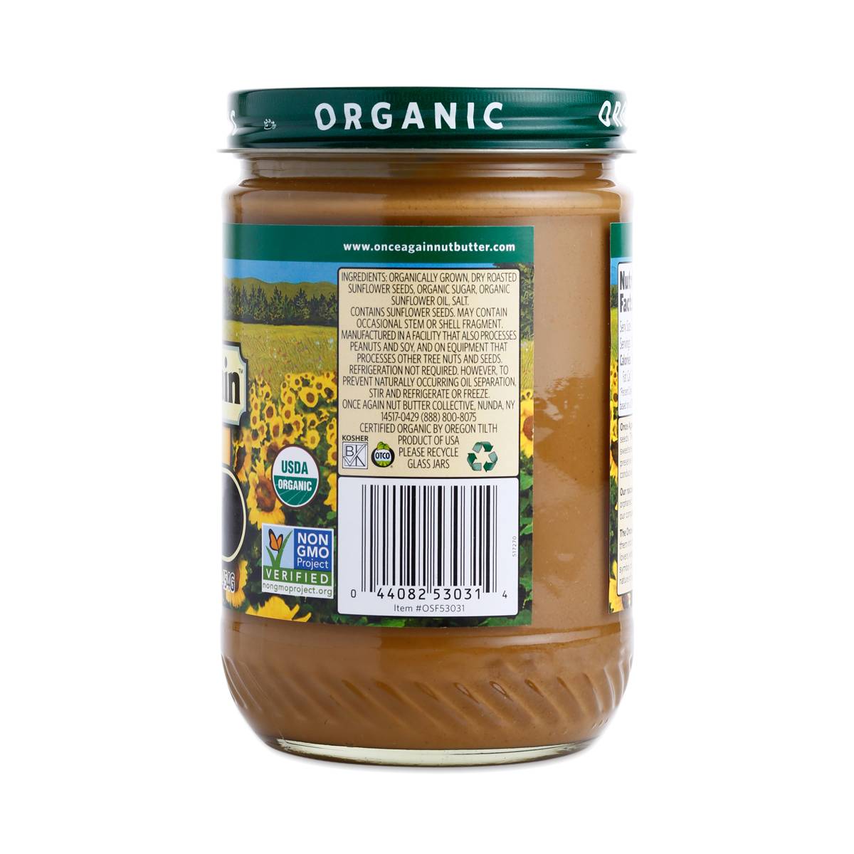 Organic Sunflower Seed Butter by Once Again Thrive Market