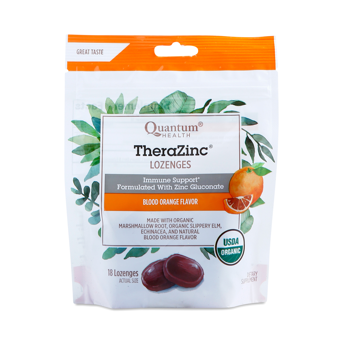 TheraZinc Lozenges, Blood Orange