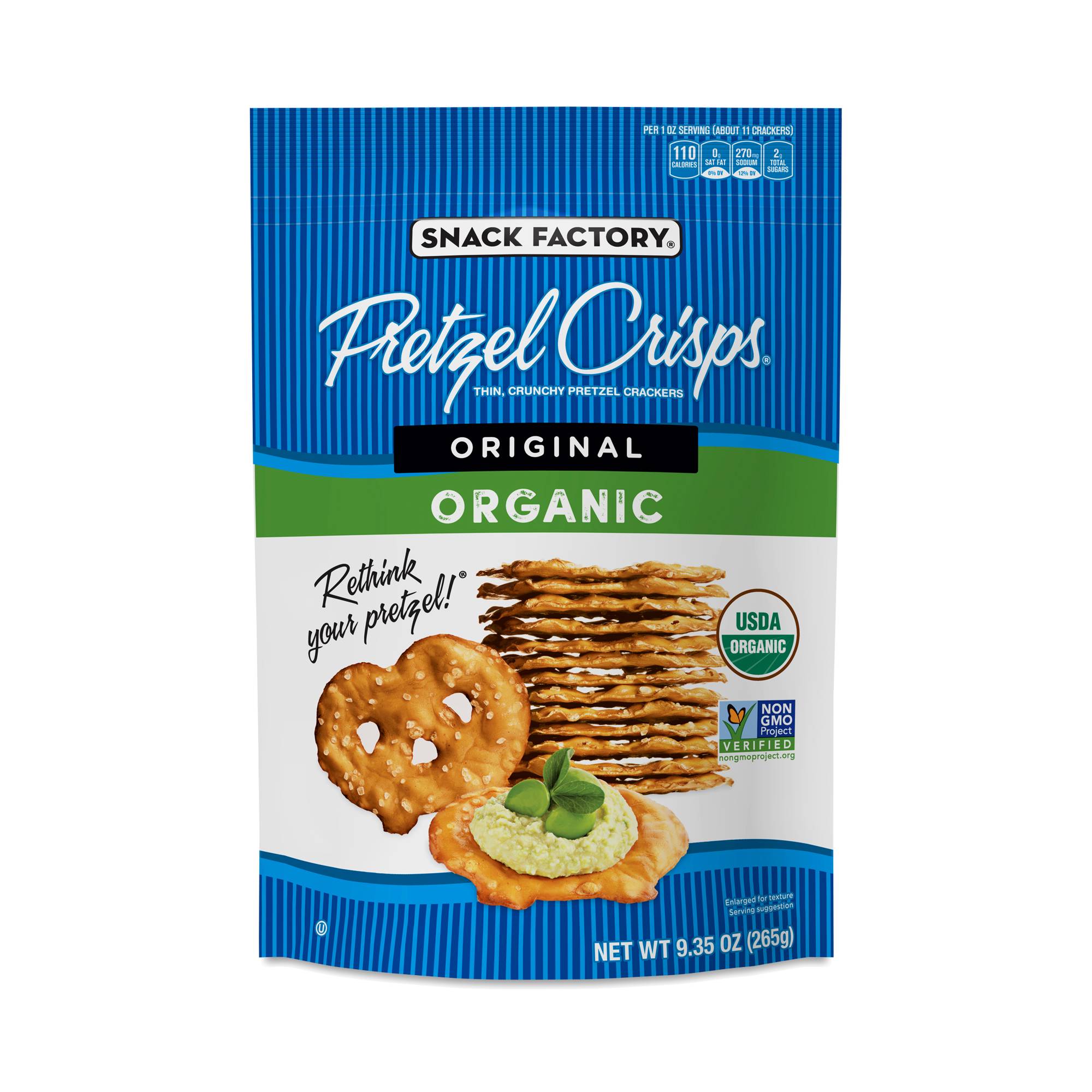 Organic Pretzel Crisps, Original