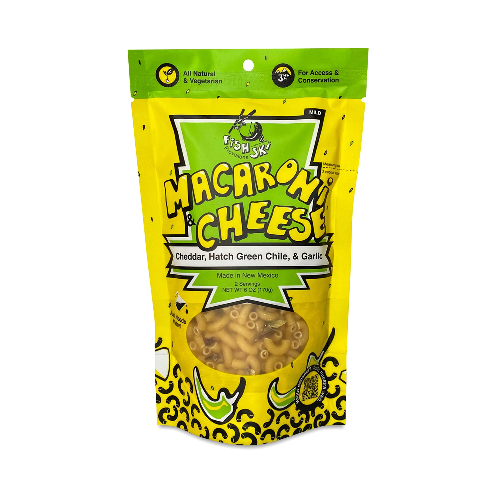 Macaroni & Cheese, Cheddar, Hatch Green Chile & Garlic