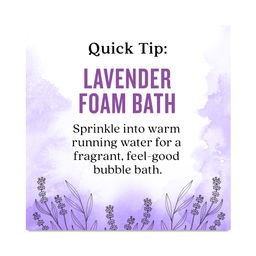 Relaxing Lavender Foam Bath