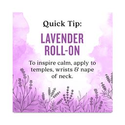 Relaxing Lavender Essential Oil Blend, Roll On