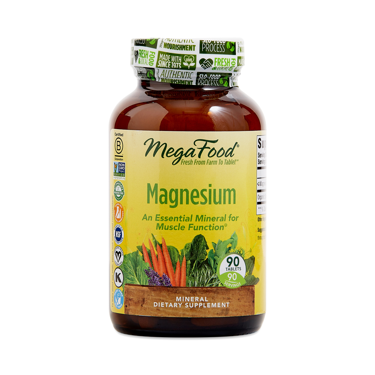 Best magnesium supplement for leg cramps Mega Food Magnesium 90 tablets