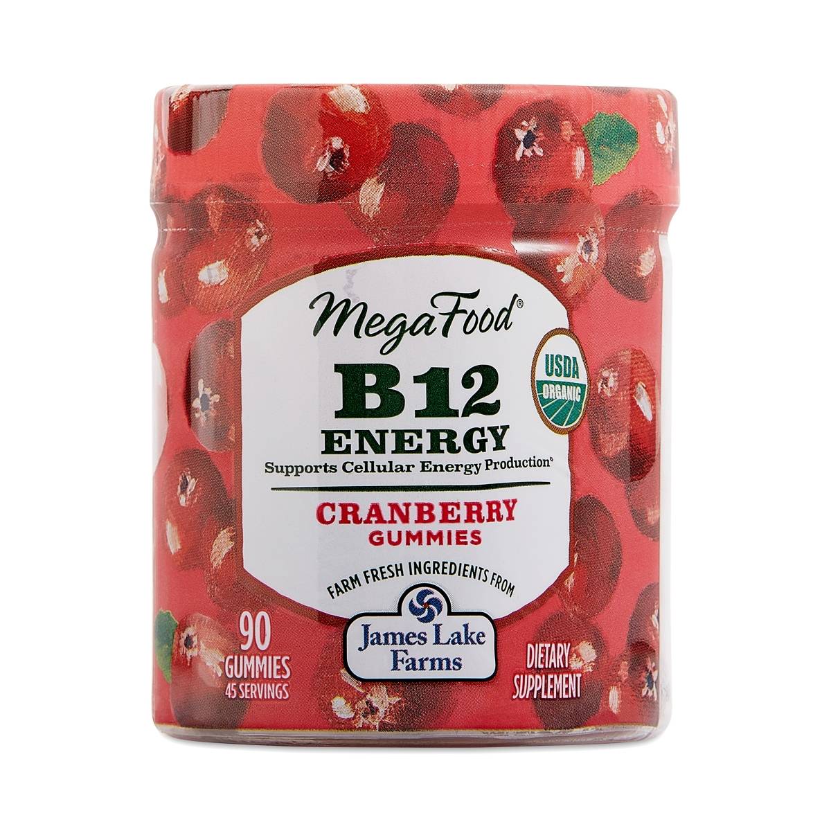 MegaFood B12 Energy Gummies, Cranberry Thrive Market