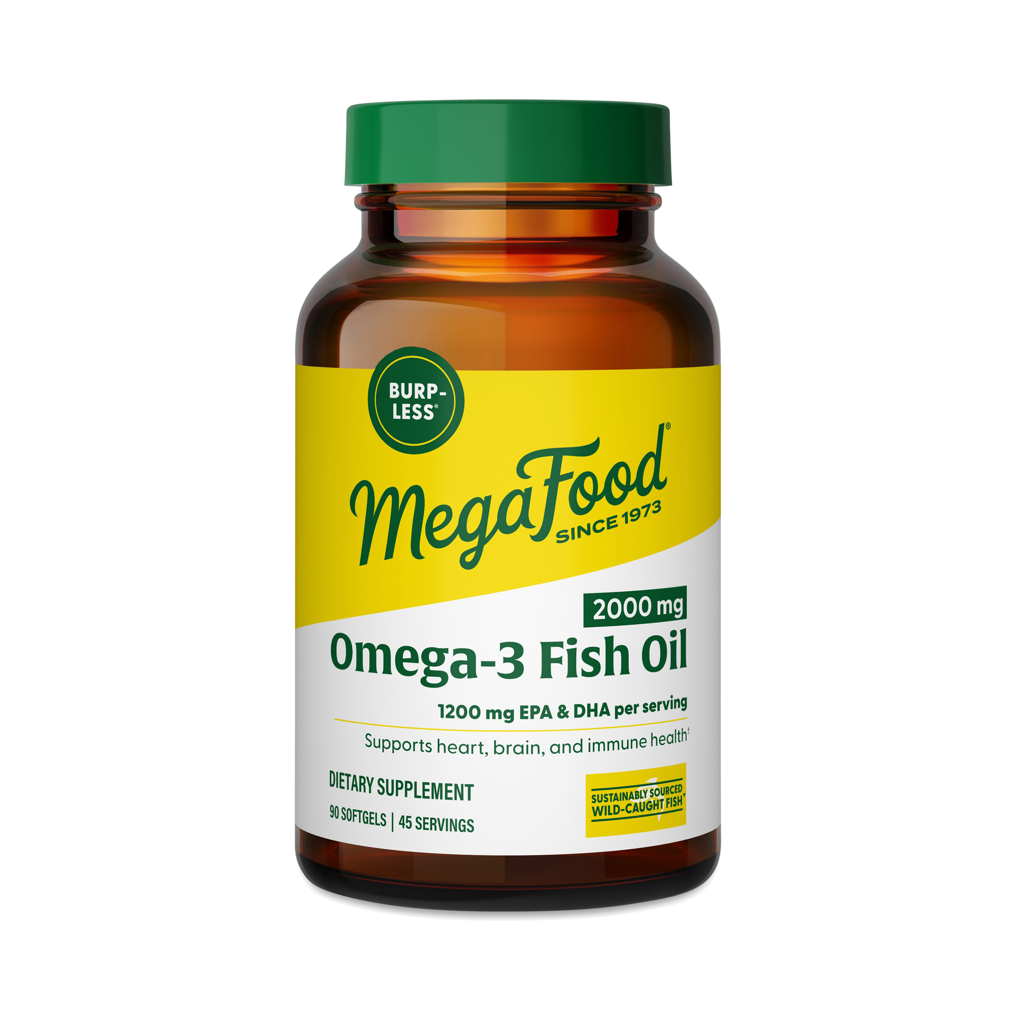 MegaFood Omega-3 Fish Oil 90 softgels