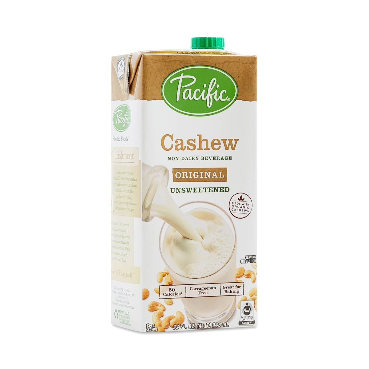 Unsweetened Cashew NonDairy Beverage by Pacific Foods Thrive Market