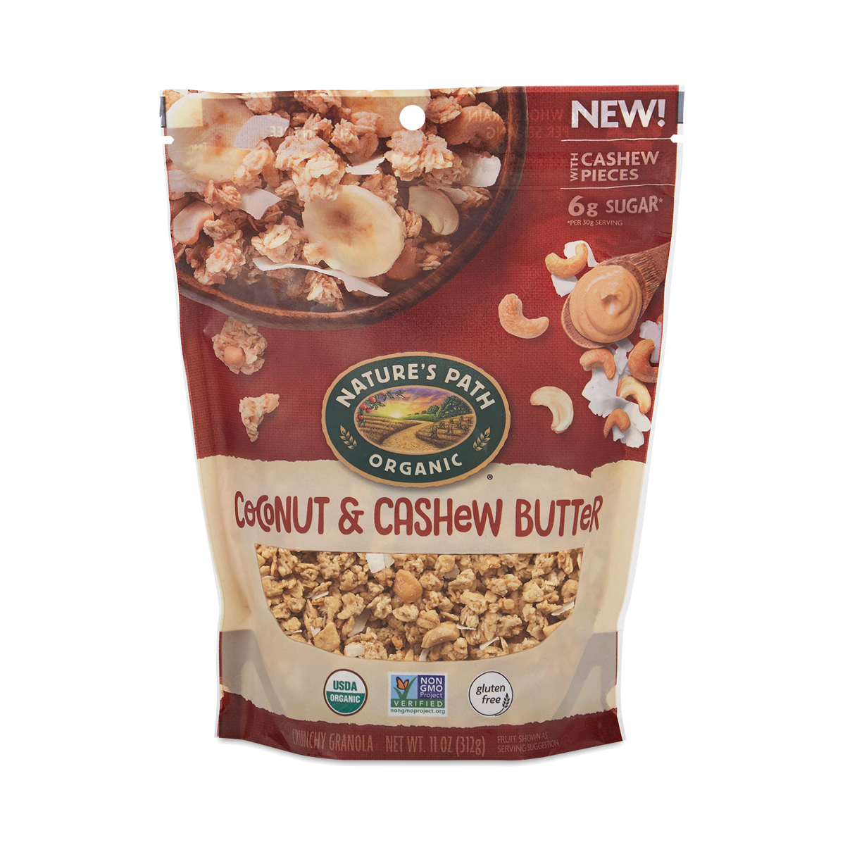 Nature's Path Organic Coconut Cashew Gluten Free Granola 11 oz pouch