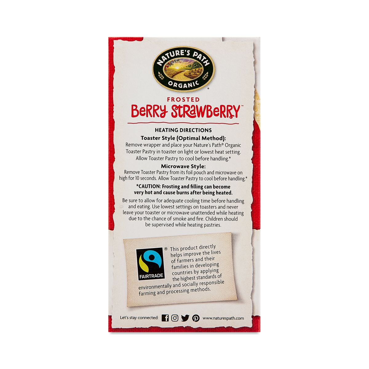 Organic Strawberry Frosted Toaster Pastries
