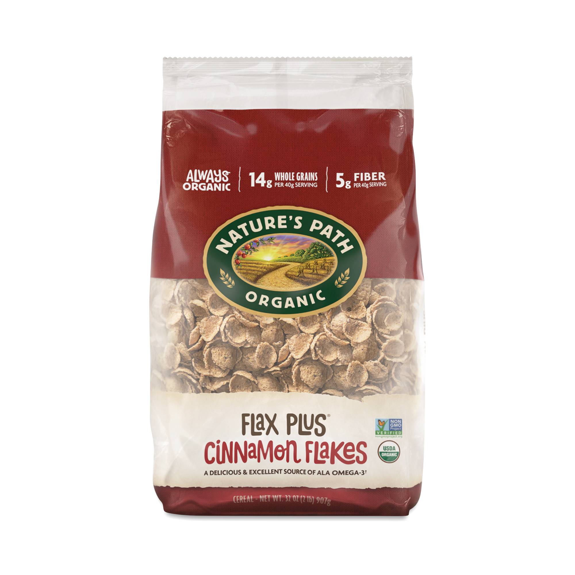 Organic Flax Plus Cereal, Cinnamon Flakes