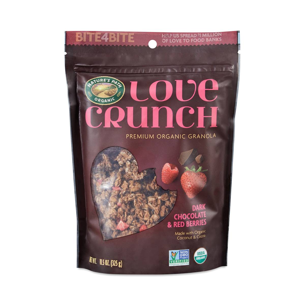 Love Crunch Organic Dark Chocolate & Red Berries Granola