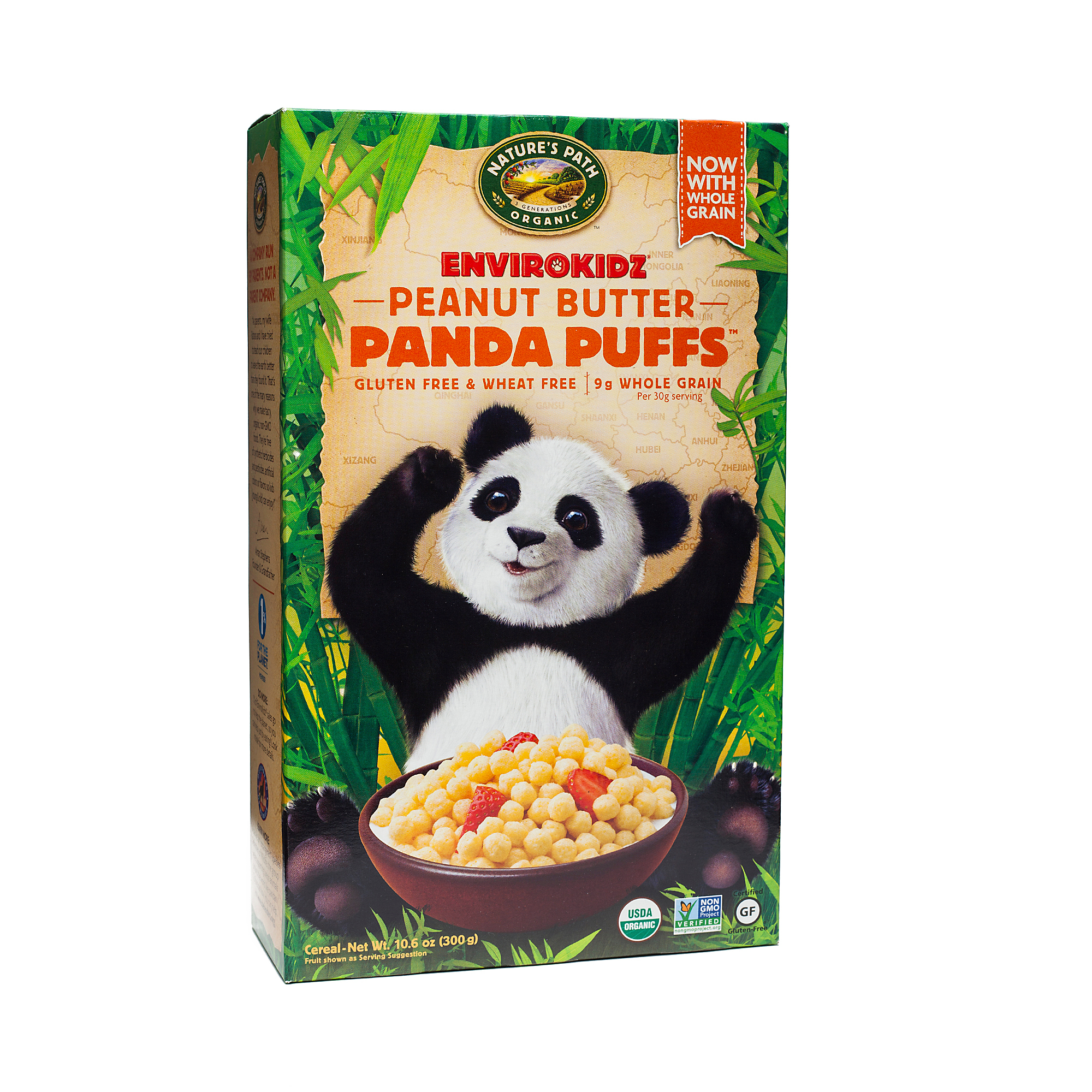 Organic Peanut Butter Panda Puffs™ Cereal