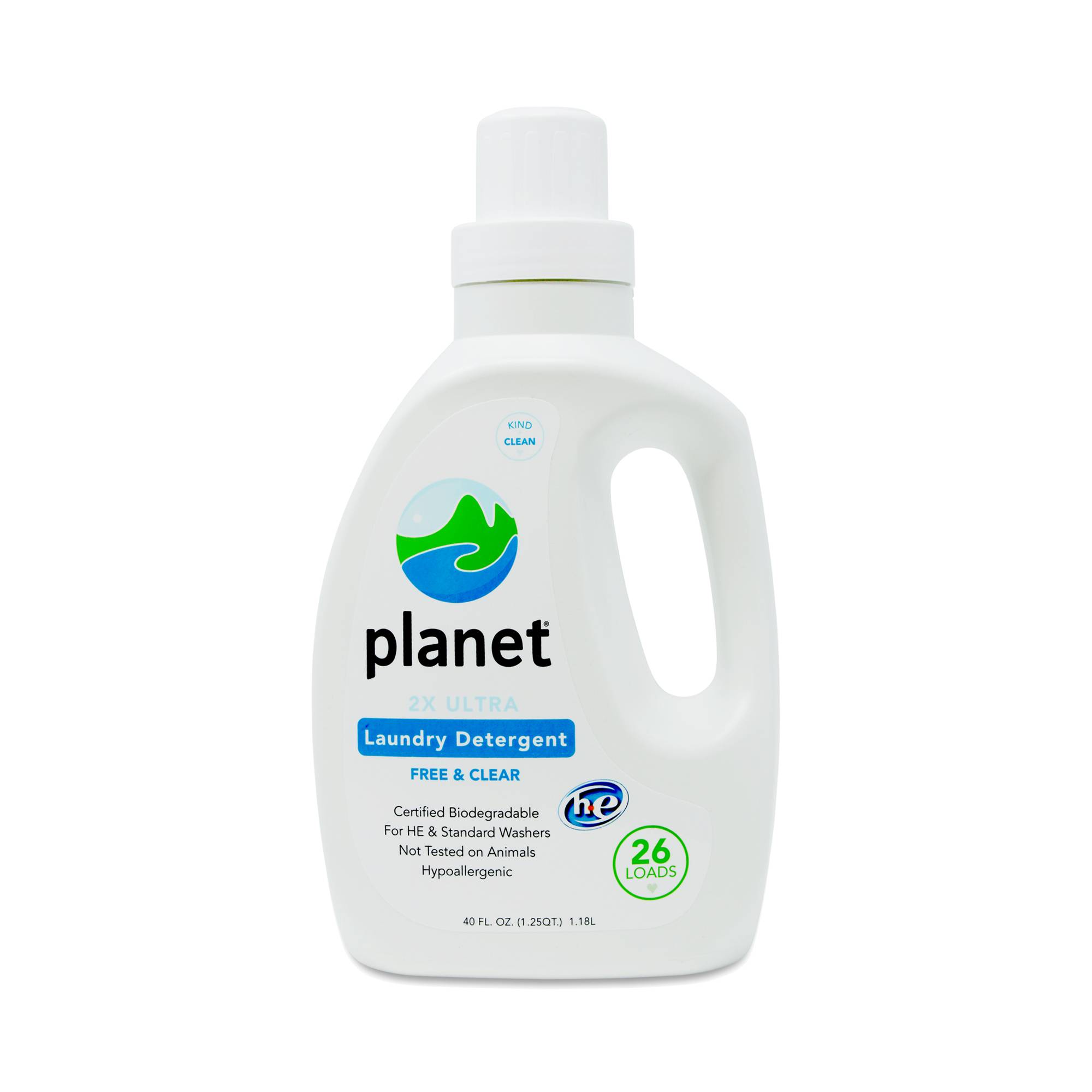 2x HE Ultra Laundry Detergent, Free & Clear