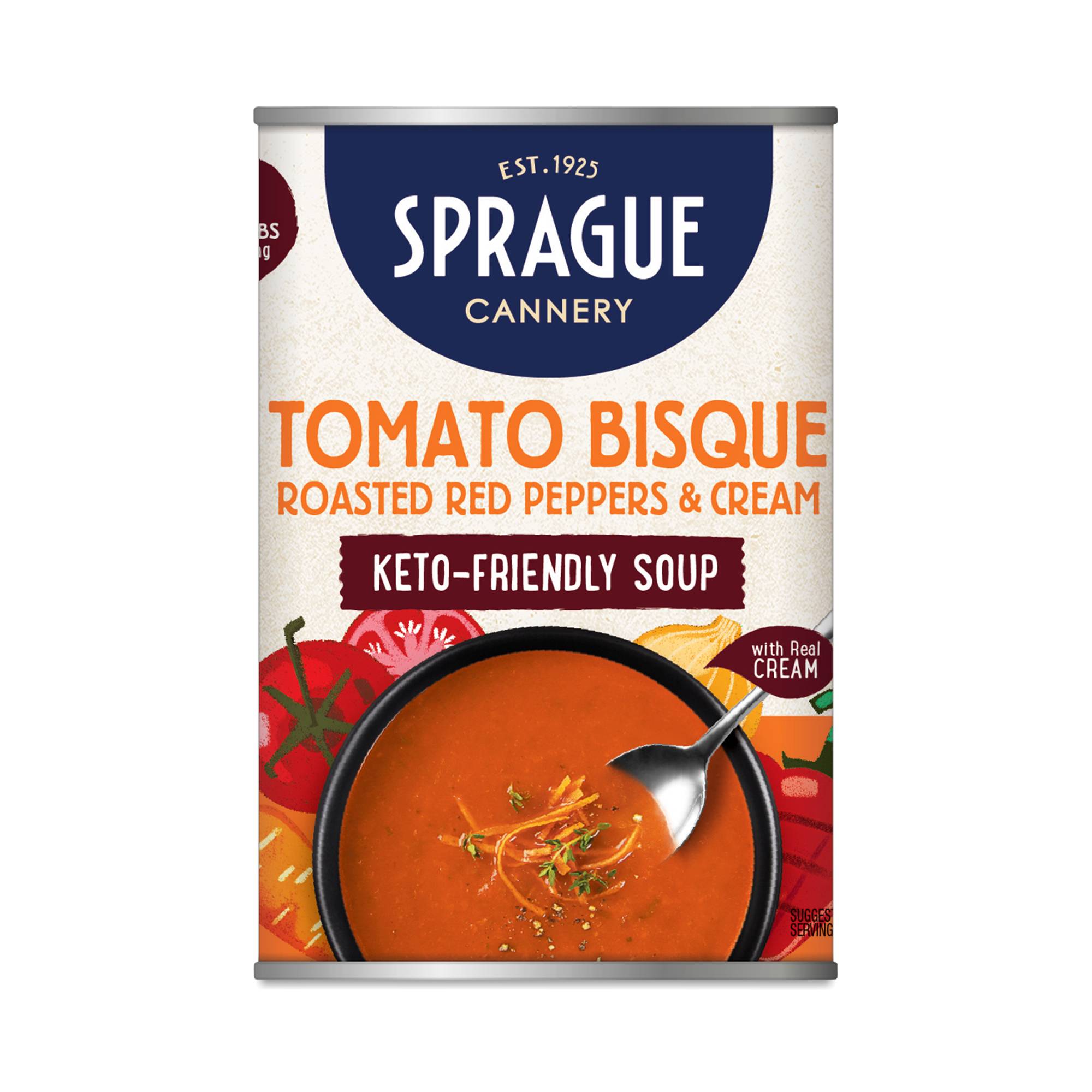 Keto Soup, Tomato Bisque, Roasted Red Peppers & Cream