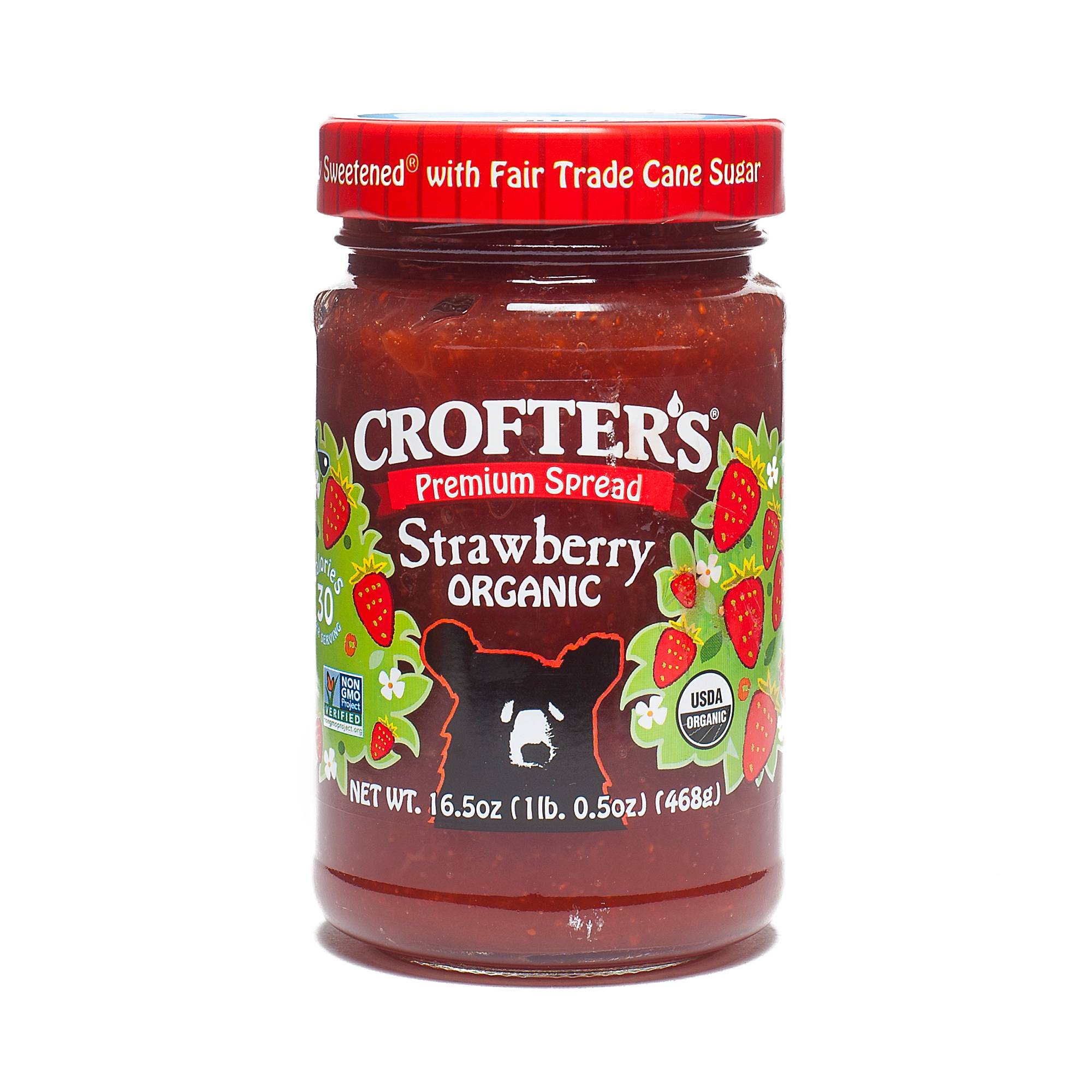 Organic Premium Fruit Spread, Strawberry
