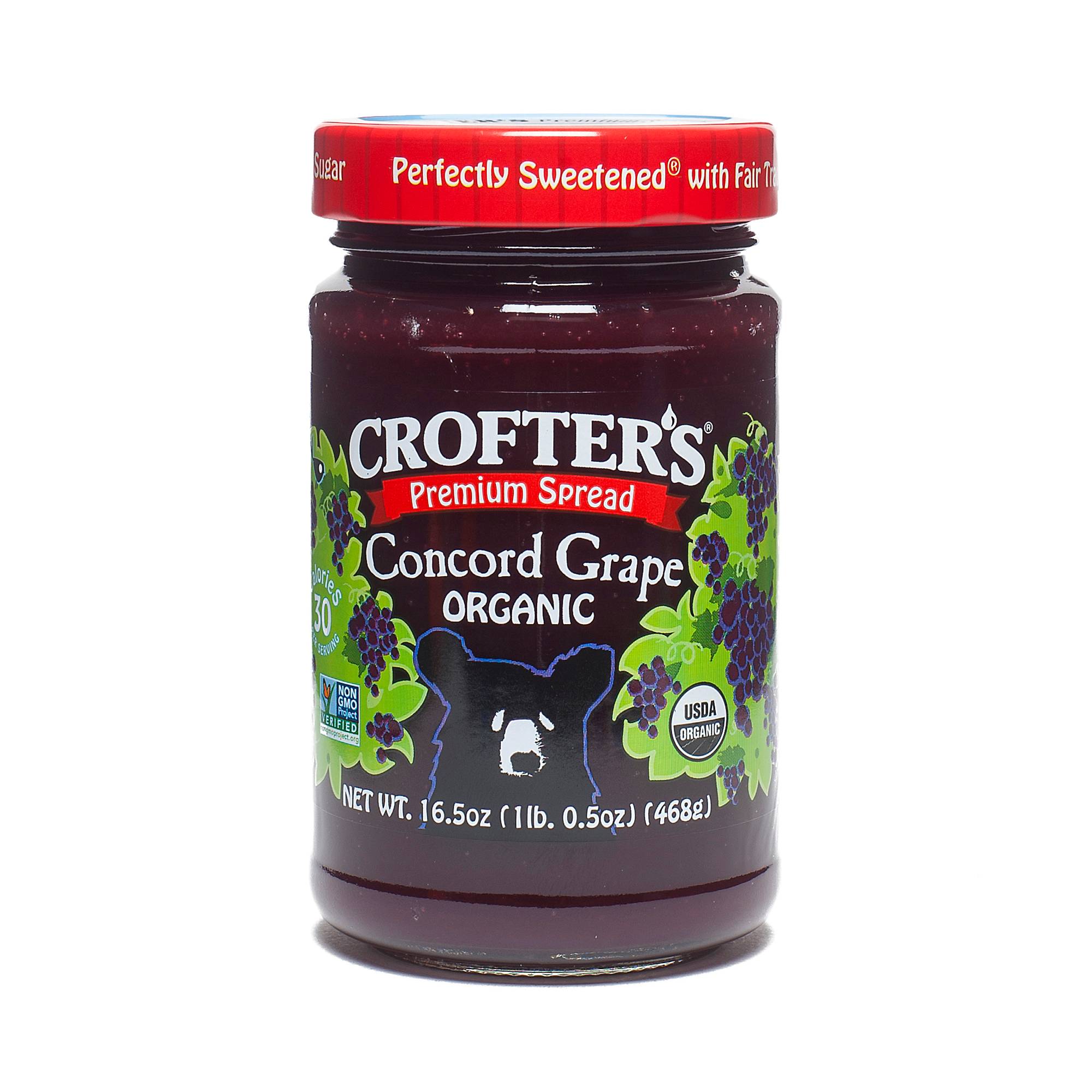 Organic Premium Fruit Spread, Concord Grape