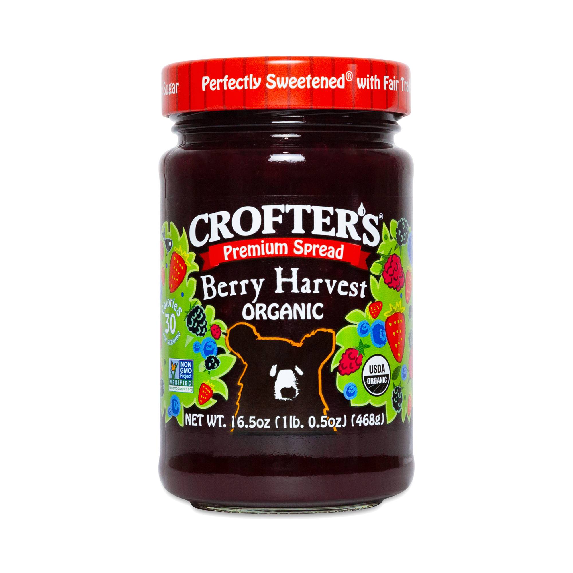 Organic Premium Fruit Spread, Berry Harvest
