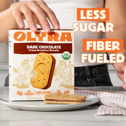 Organic Crème Breakfast Biscuits, Dark Chocolate
