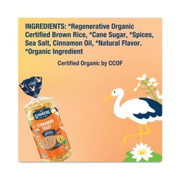 Organic Rice Cakes, Cinnamon Toast