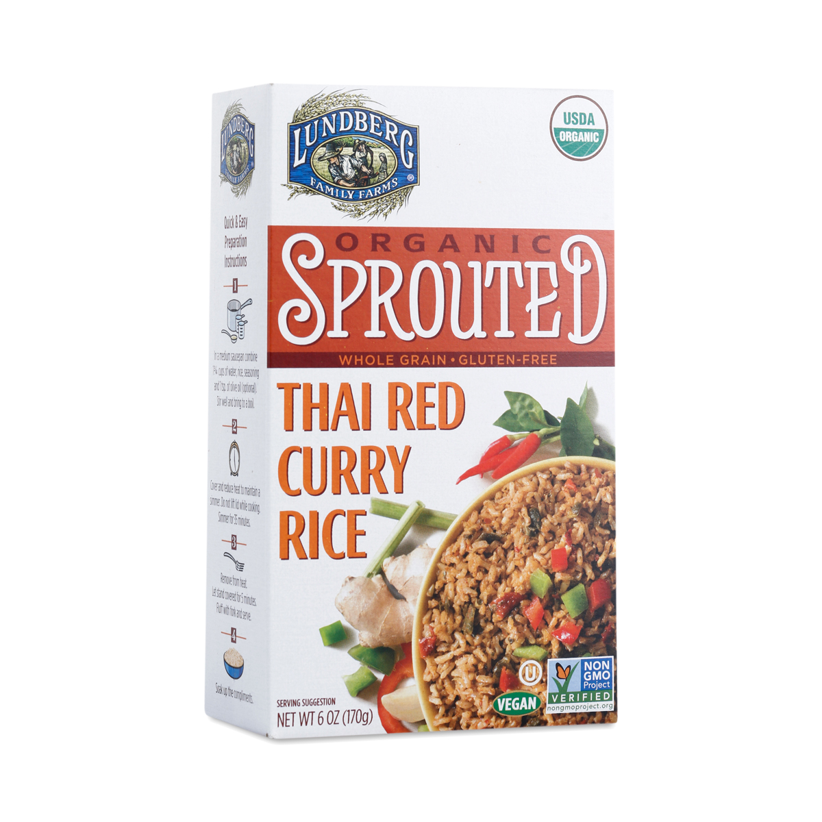 Organic Sprouted Thai Red Curry Rice