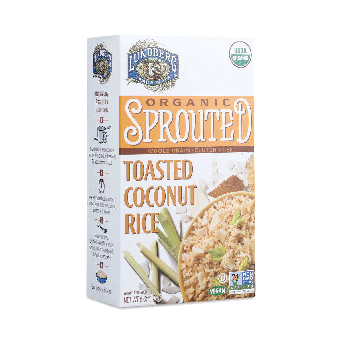 Organic Sprouted Toasted Coconut Rice