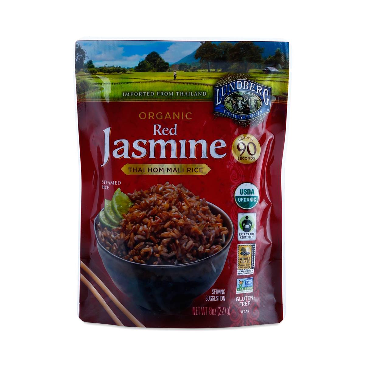 Lundberg Farms Organic Thai Red Jasmine Rice Thrive Market