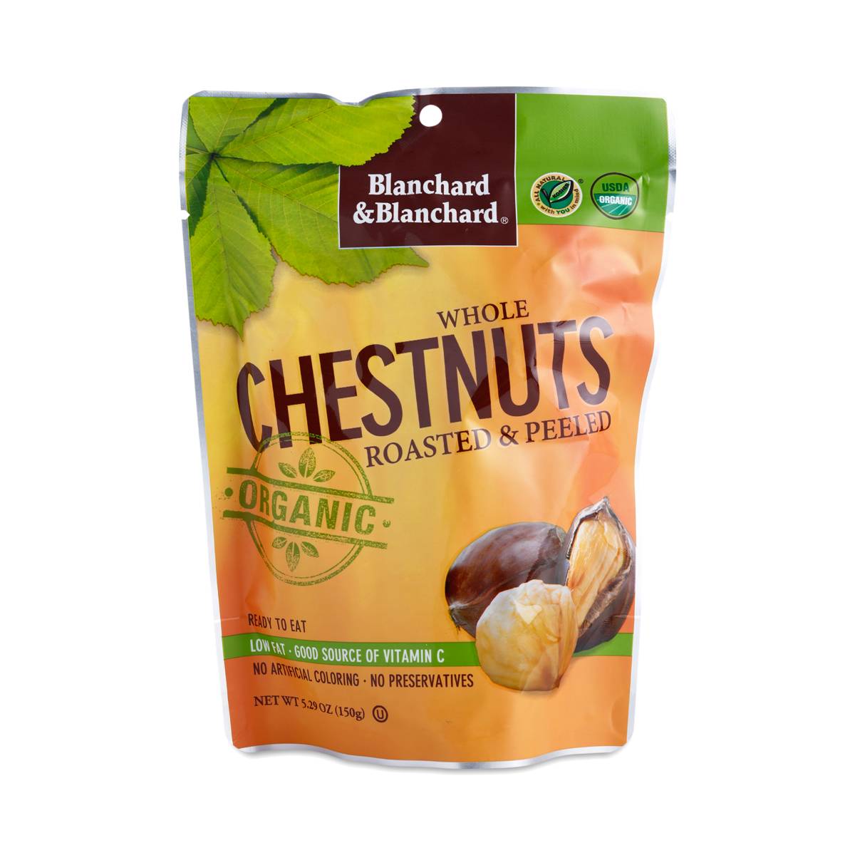 Organic Whole Chestnuts Roasted & Peeled