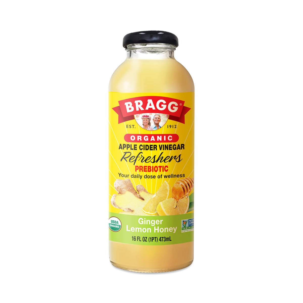 Organic Apple Cider Vinegar Refresher, Ginger Lemon Honey
