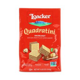 Quadratini Wafer Cookies, Hazelnut