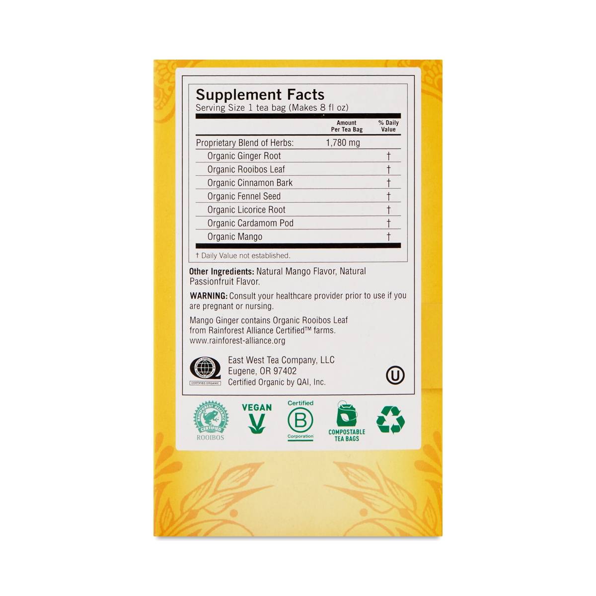 Organic Mango Ginger Tea by Yogi Tea Thrive Market