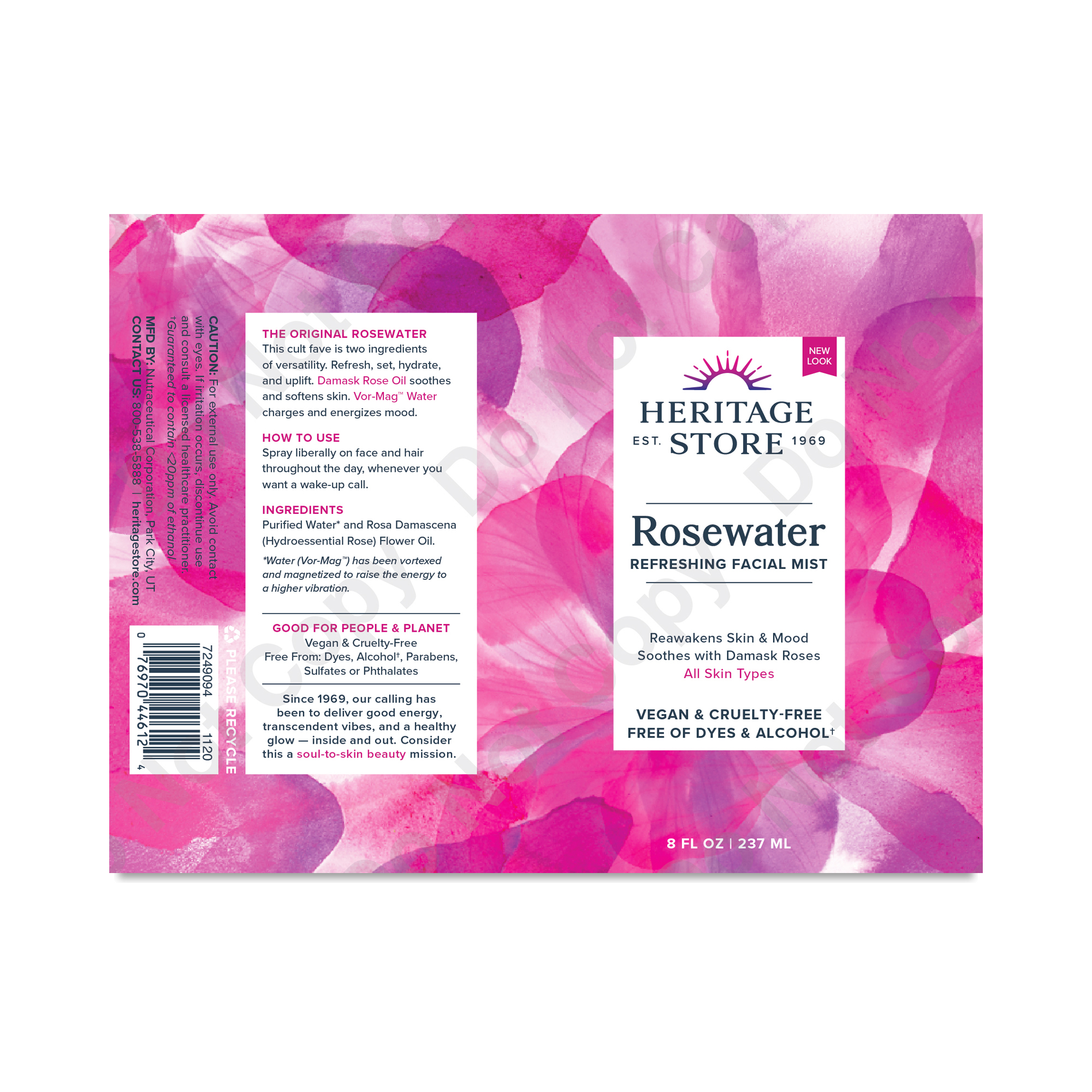 Heritage Store Lavendel Blütenwasser Zerstäuber – 4 Oz (ca. 118 Ml), Reisegröße, Für Raumduft & Wellness